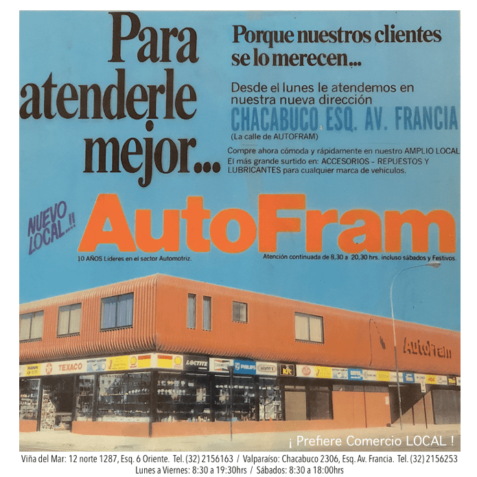 sucursal valparaiso autofram